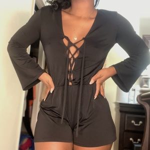 Cute Black Romper